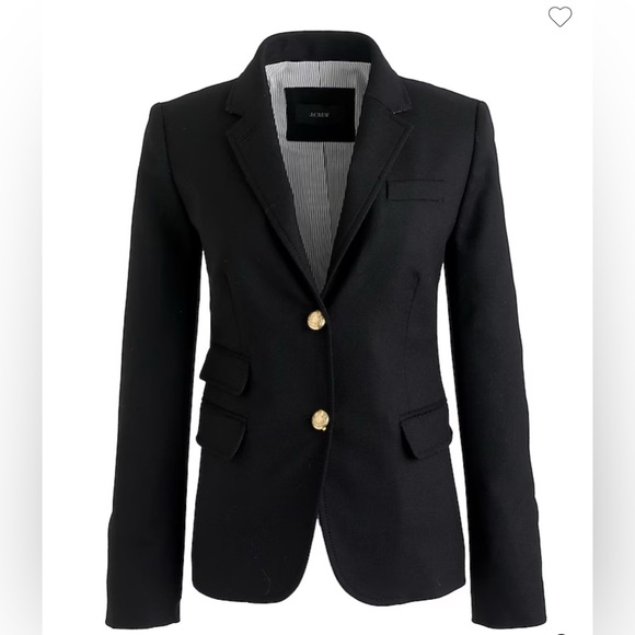 J. Crew Schoolboy blazer in black Sz 0 - Picture 1 of 16